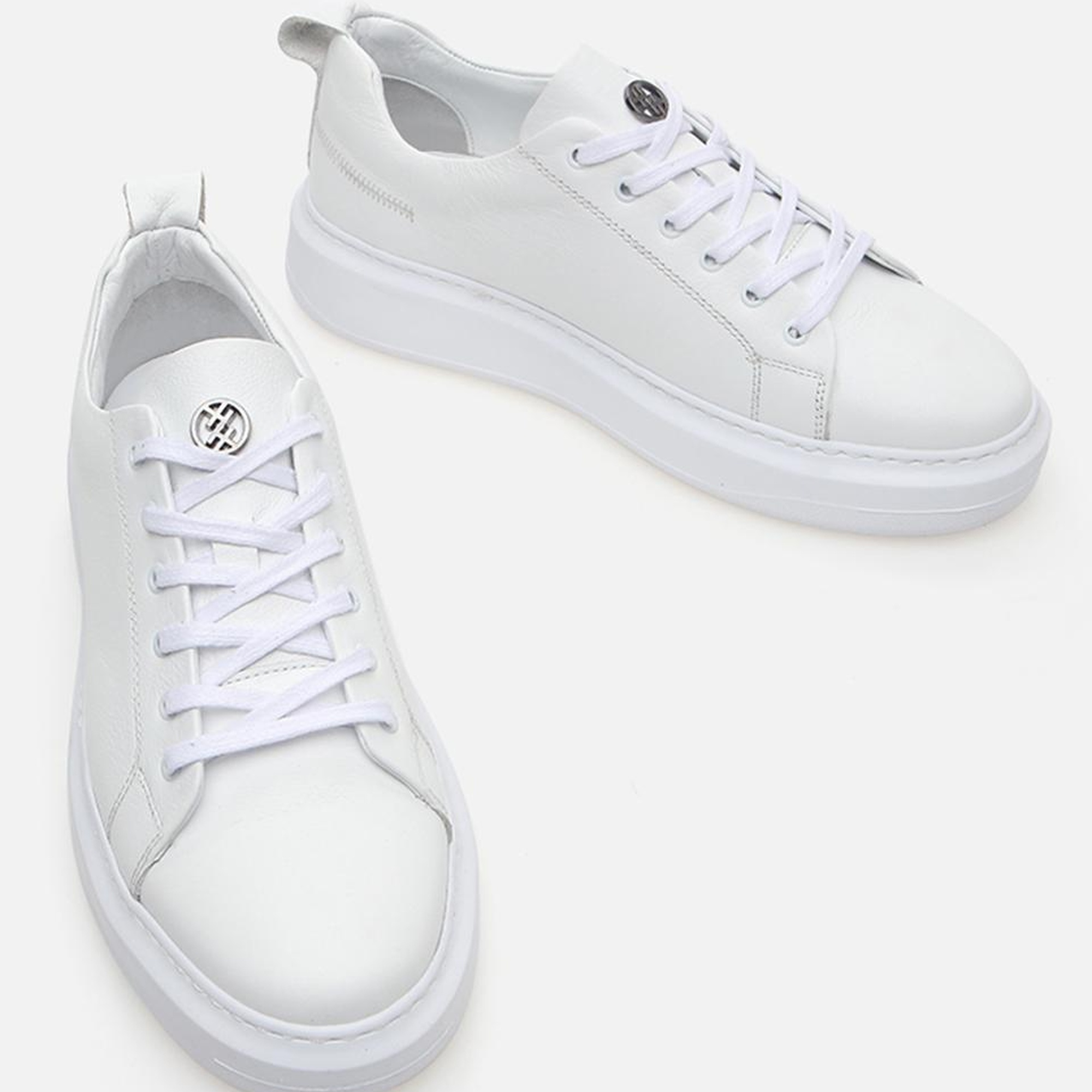 Erkek Deri Beyaz Günlük Ayakkabı