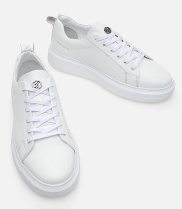  Erkek Deri Beyaz Günlük Ayakkabı