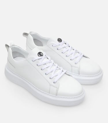  Erkek Deri Beyaz Günlük Ayakkabı