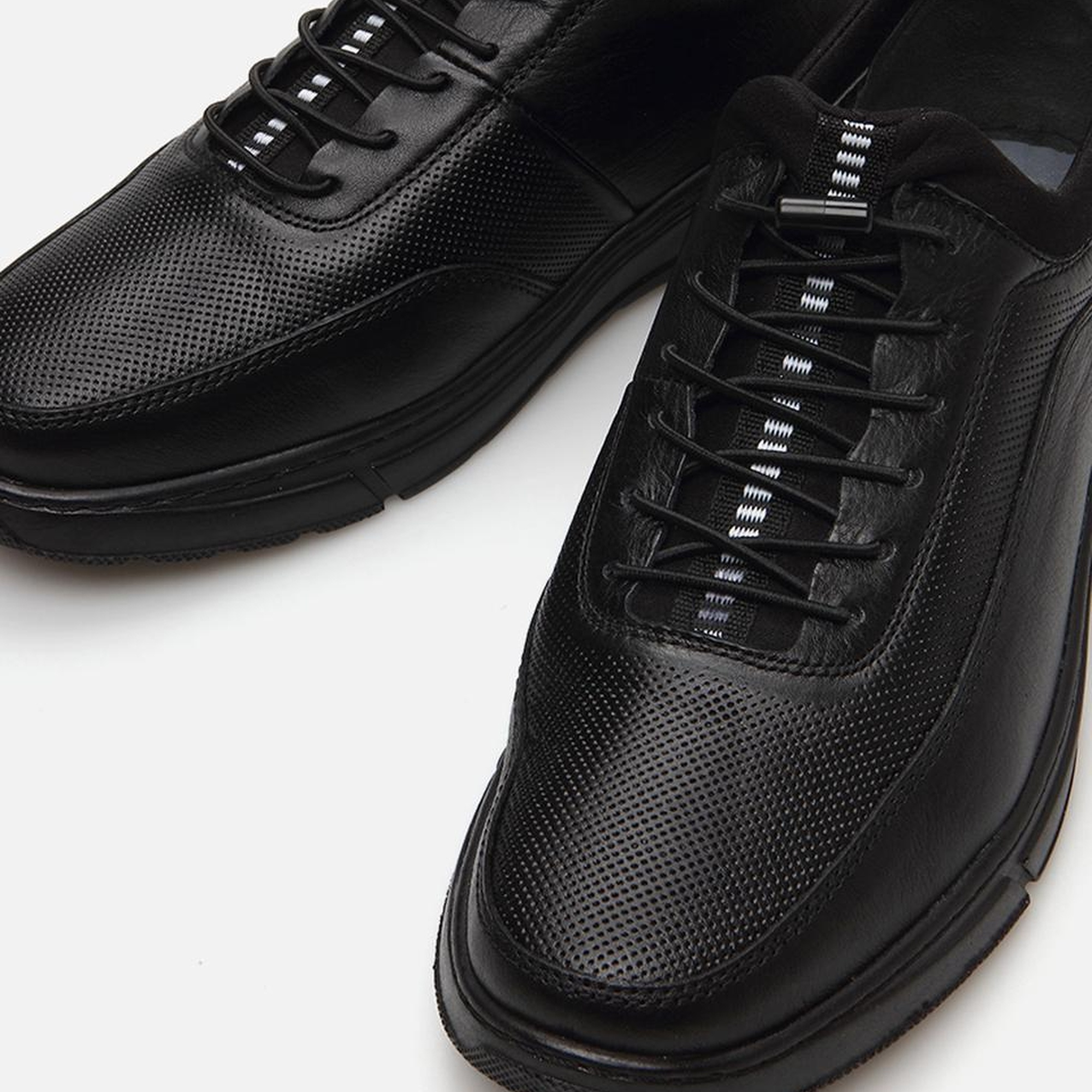 Erkek Deri Siyah Spor Ayakkabı