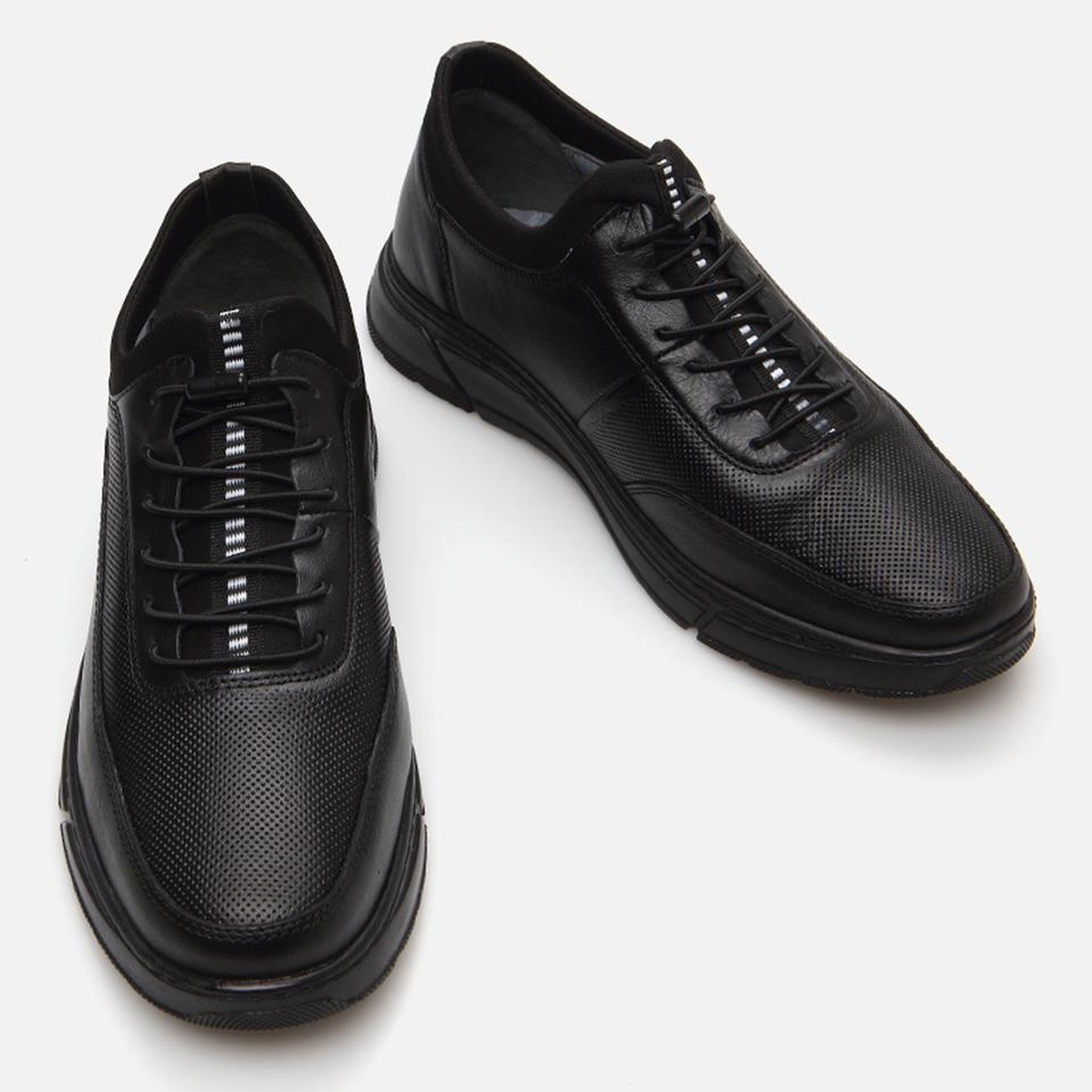 Erkek Deri Siyah Spor Ayakkabı