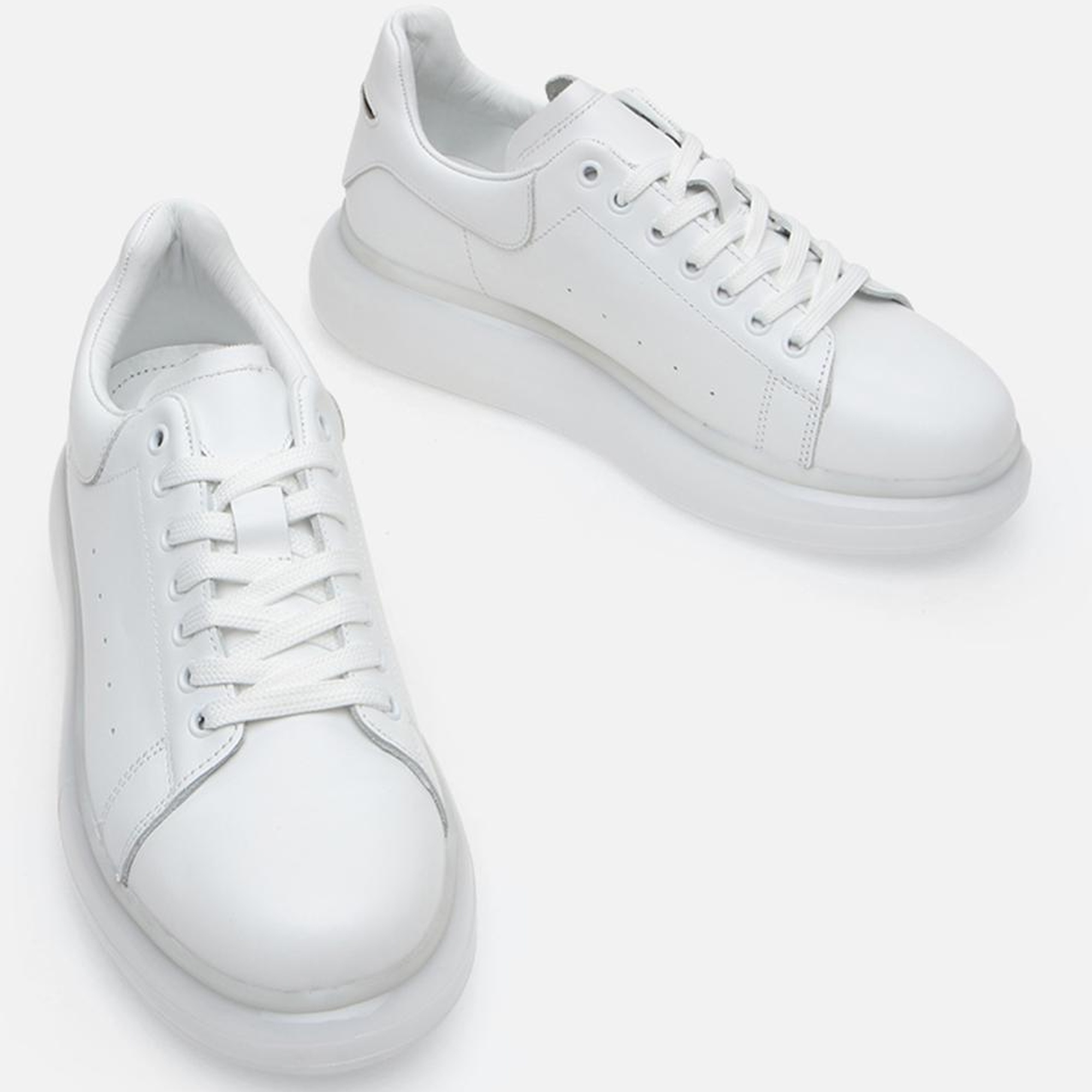 Erkek Deri Beyaz Günlük Ayakkabı