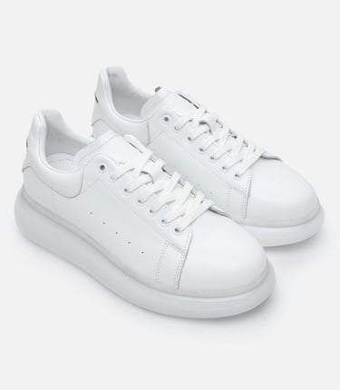  Erkek Deri Beyaz Günlük Ayakkabı