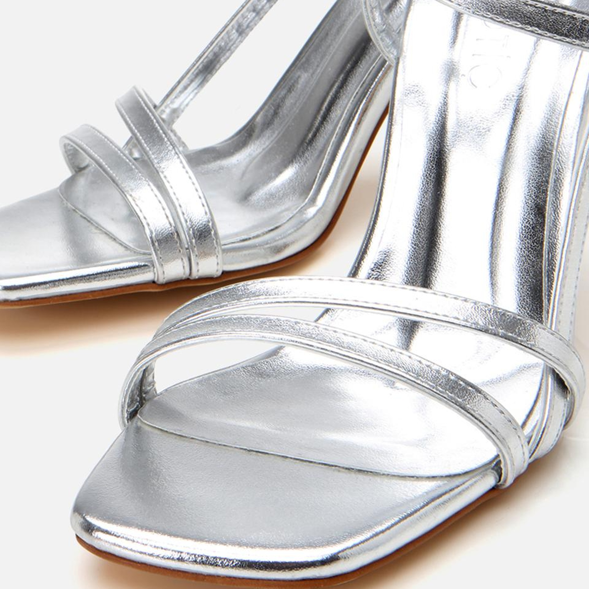 Kadın Lame Abiye Topuklu Sandalet