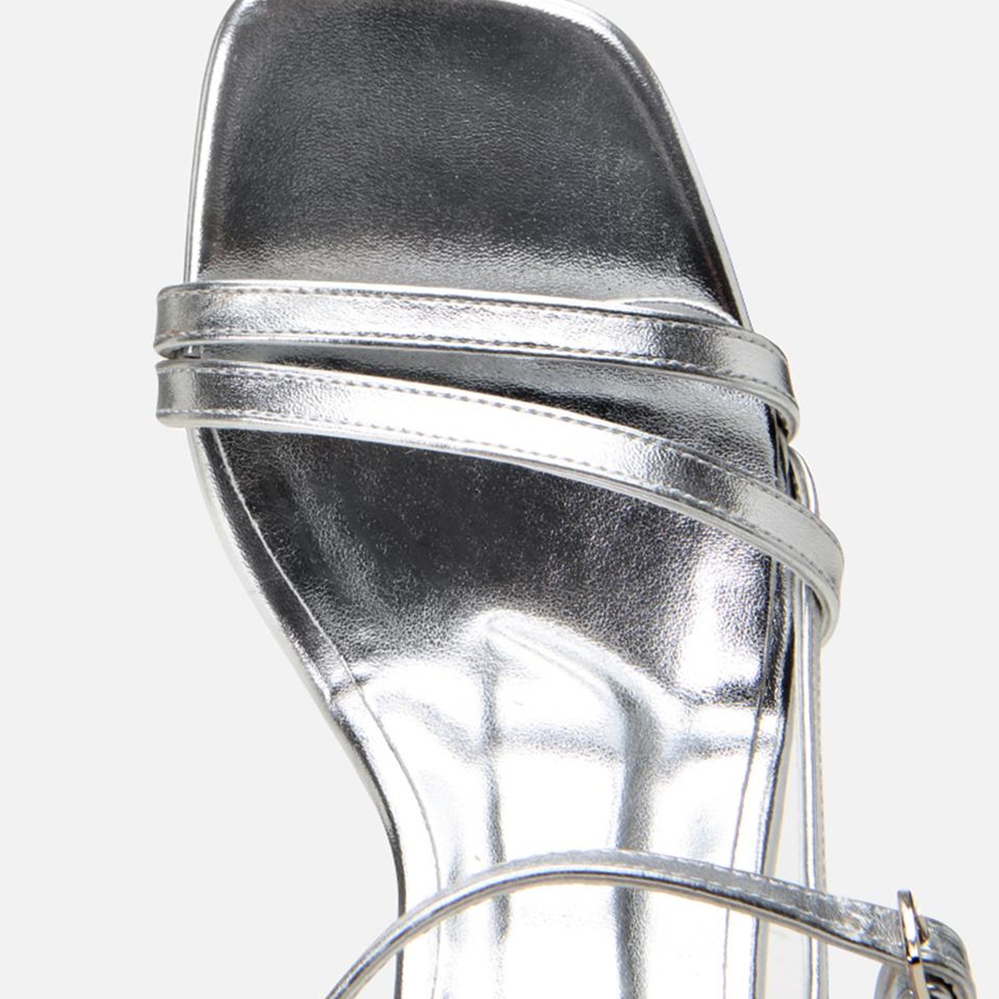 Kadın Lame Abiye Topuklu Sandalet