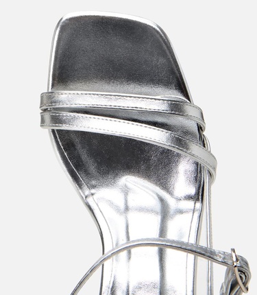  Kadın Lame Abiye Topuklu Sandalet