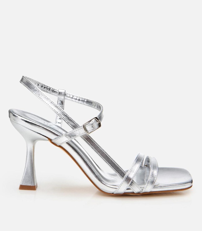  Kadın Lame Abiye Topuklu Sandalet