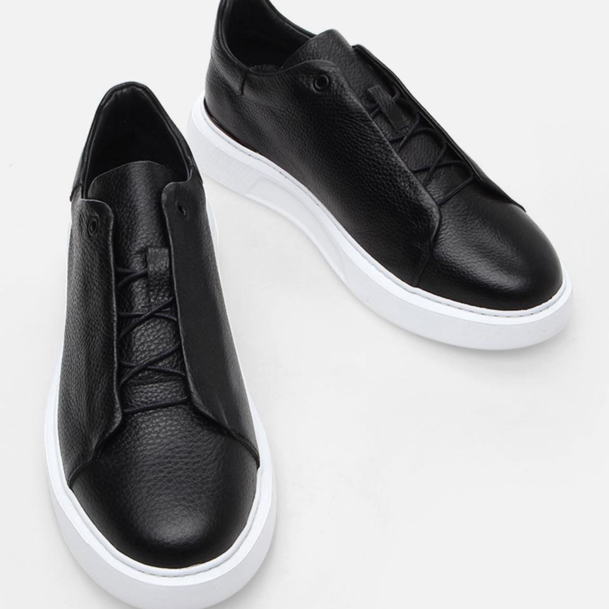 Erkek Deri Siyah Günlük Ayakkabı