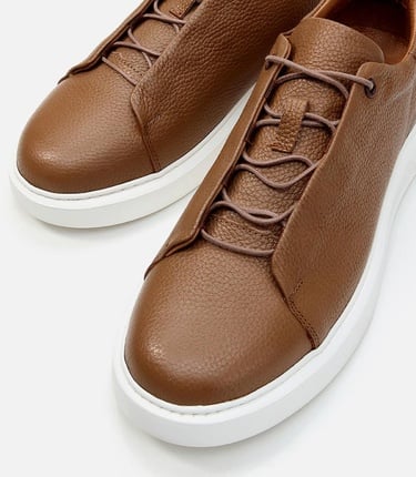  Erkek Deri Kahverengi Günlük Ayakkabı