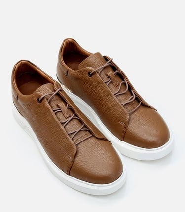  Erkek Deri Kahverengi Günlük Ayakkabı