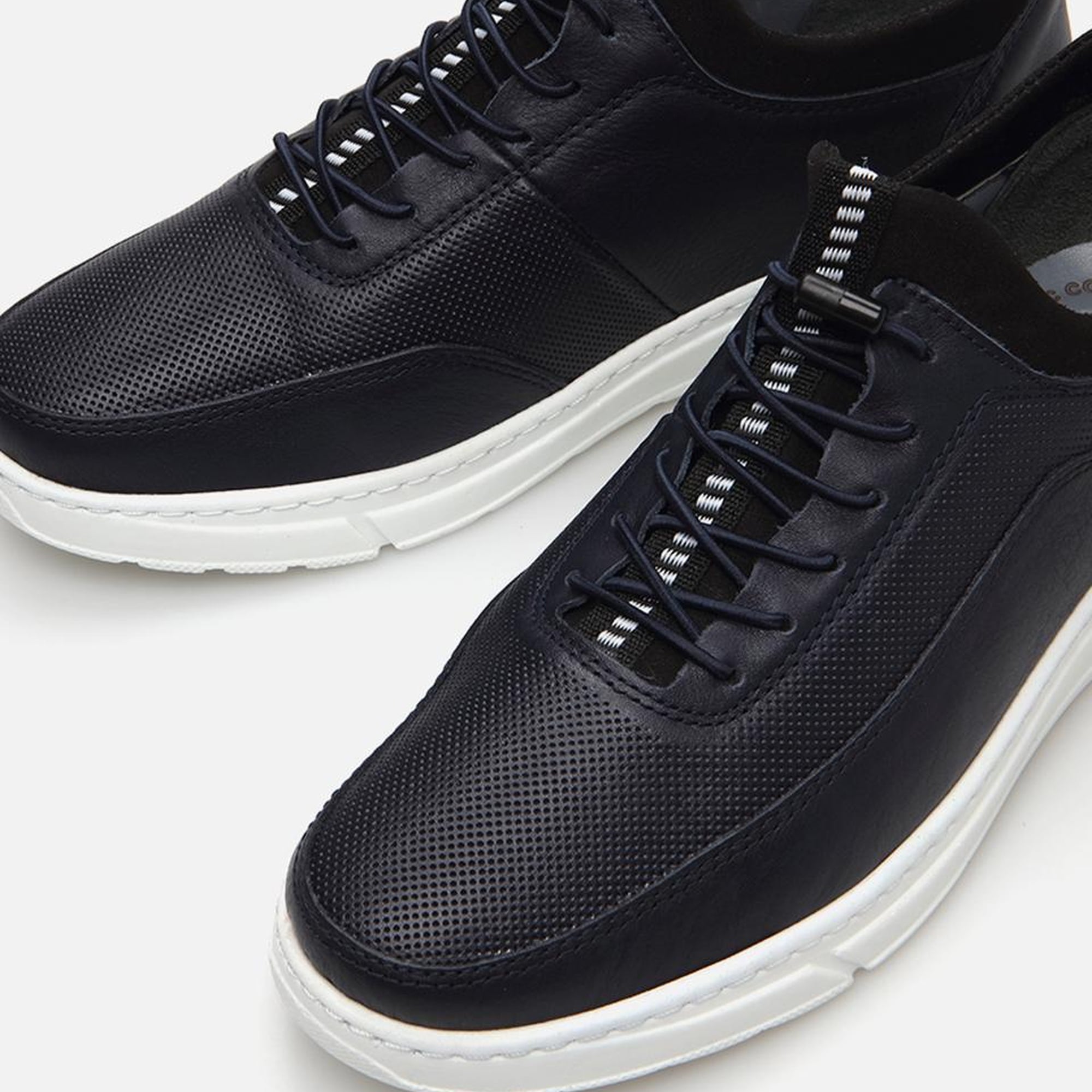 Erkek Deri Lacivert Spor Ayakkabı