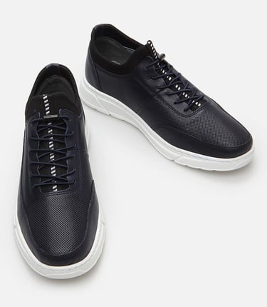  Erkek Deri Lacivert Spor Ayakkabı