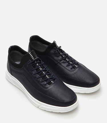  Erkek Deri Lacivert Spor Ayakkabı