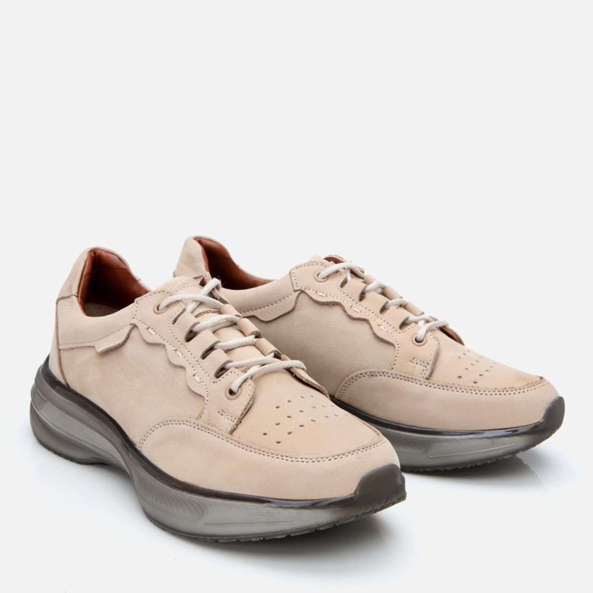 Erkek Nubuk Deri Vizon Spor Ayakkabı