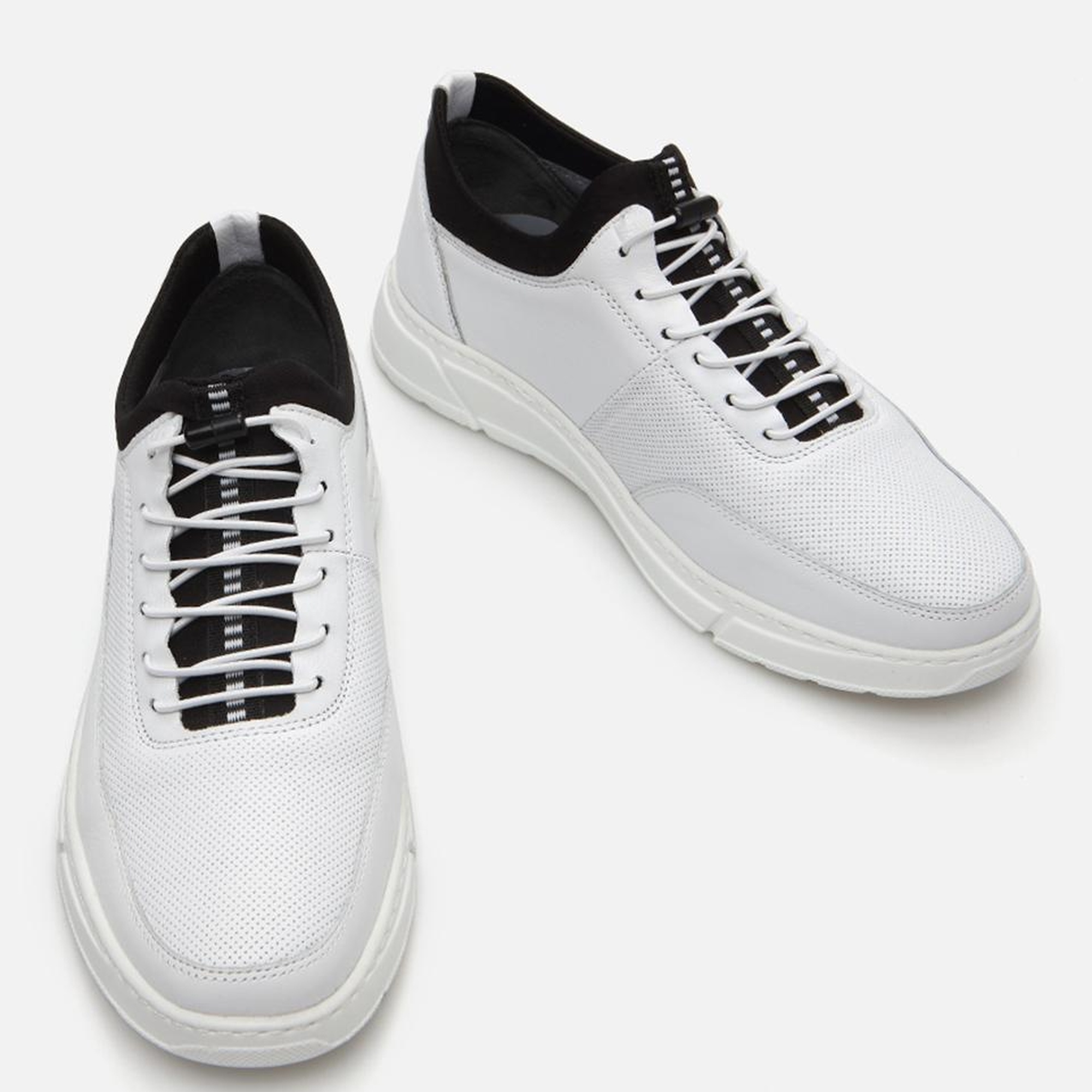 Erkek Deri Beyaz Spor Ayakkabı