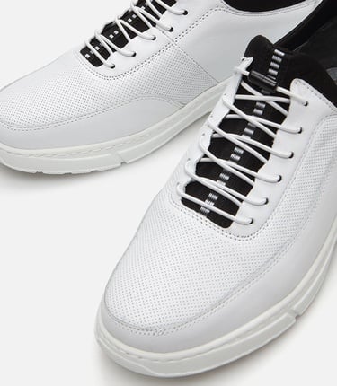  Erkek Deri Beyaz Spor Ayakkabı