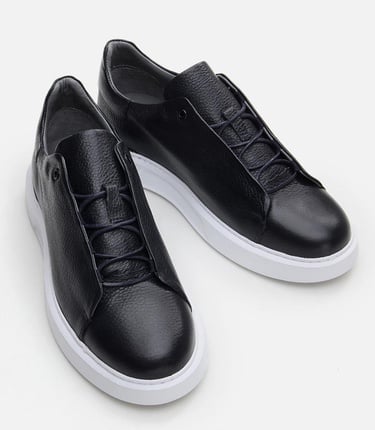  Erkek Deri Lacivert Günlük Ayakkabı