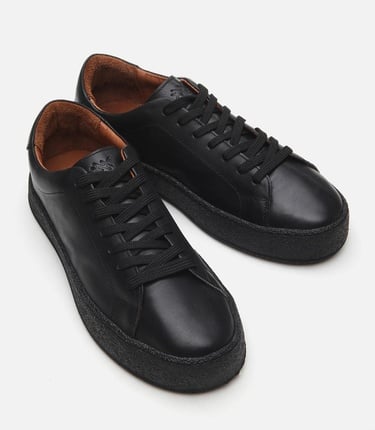  Erkek Deri Siyah Günlük Ayakkabı