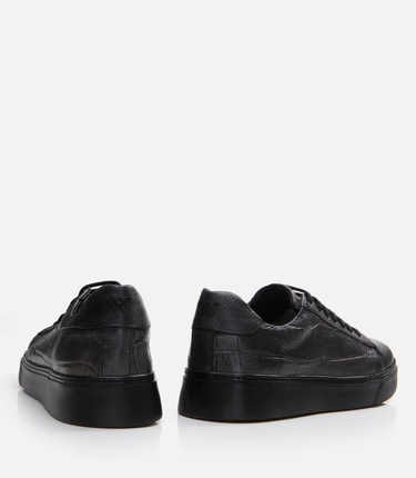  Erkek Deri Siyah Günlük Ayakkabı