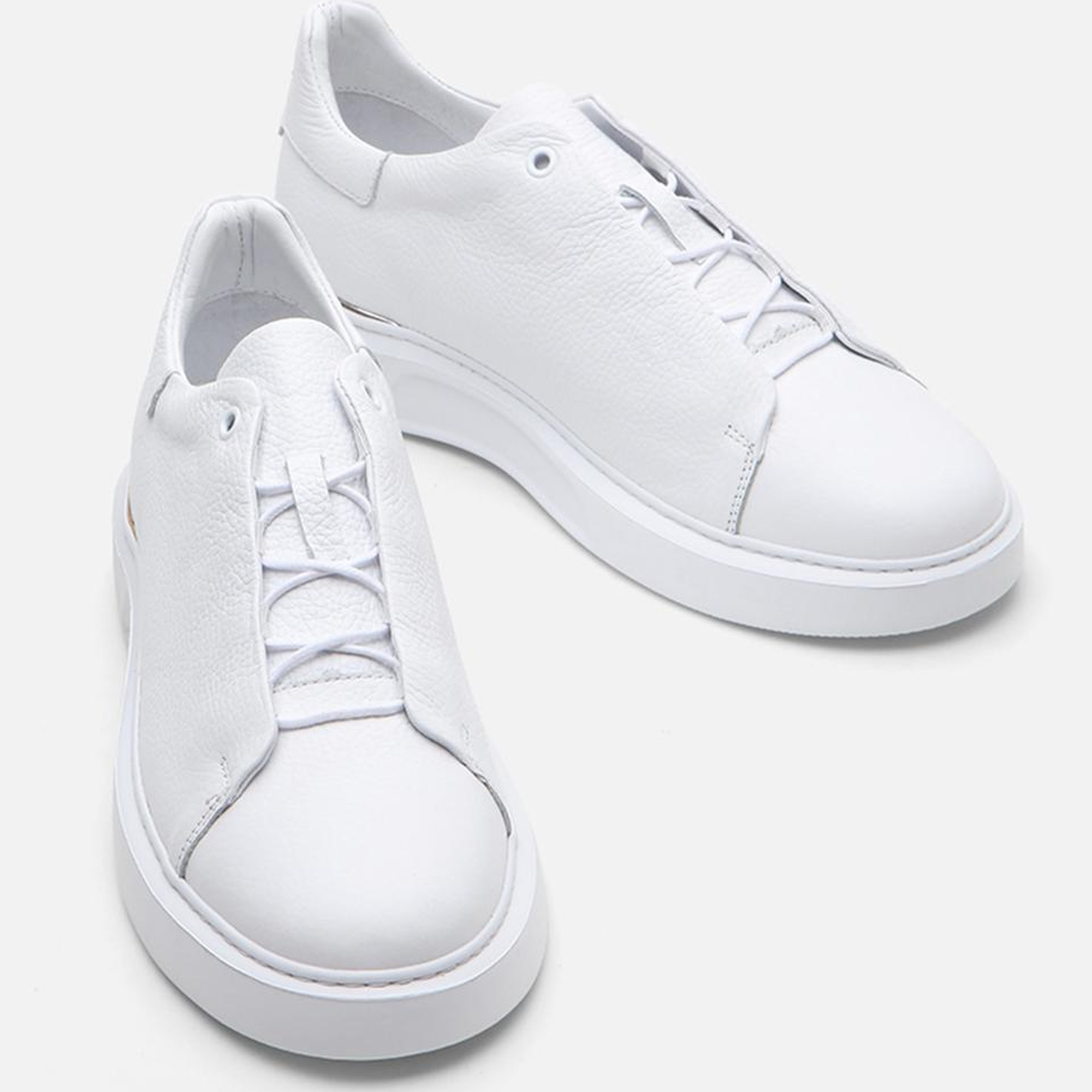 Erkek Deri Beyaz Günlük Ayakkabı