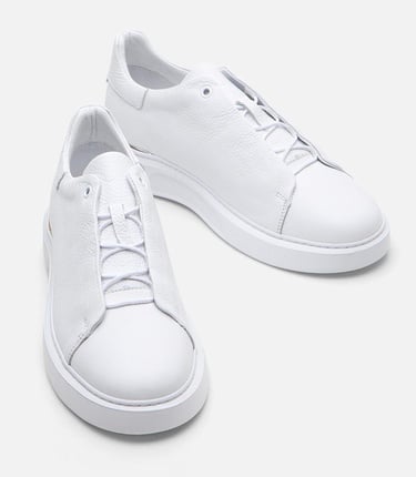  Erkek Deri Beyaz Günlük Ayakkabı