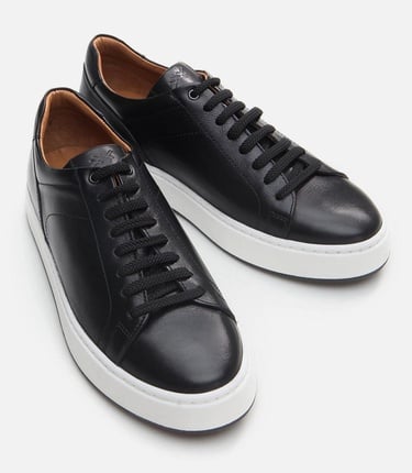  Erkek Deri Siyah Günlük Ayakkabı