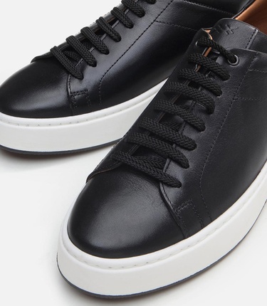  Erkek Deri Siyah Günlük Ayakkabı