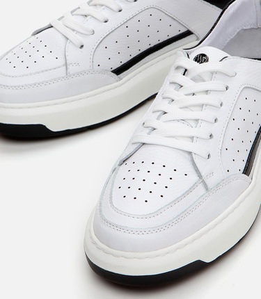  Erkek Deri Beyaz Günlük Ayakkabı