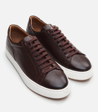  Erkek Deri Kahverengi Günlük Ayakkabı