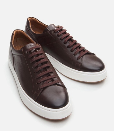  Erkek Deri Kahverengi Günlük Ayakkabı