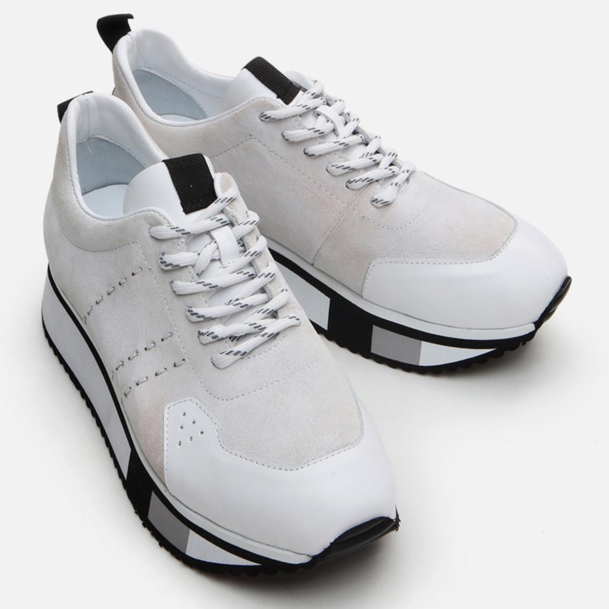 Erkek Deri Beyaz Spor Ayakkabı