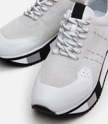  Erkek Deri Beyaz Spor Ayakkabı