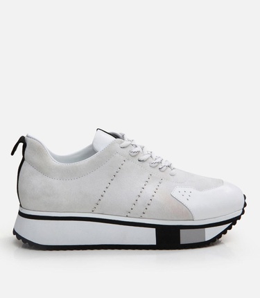  Erkek Deri Beyaz Spor Ayakkabı