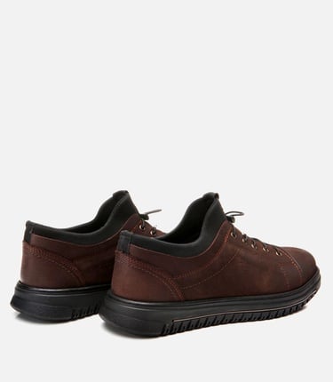  Erkek Deri Kahverengi Günlük Ayakkabı