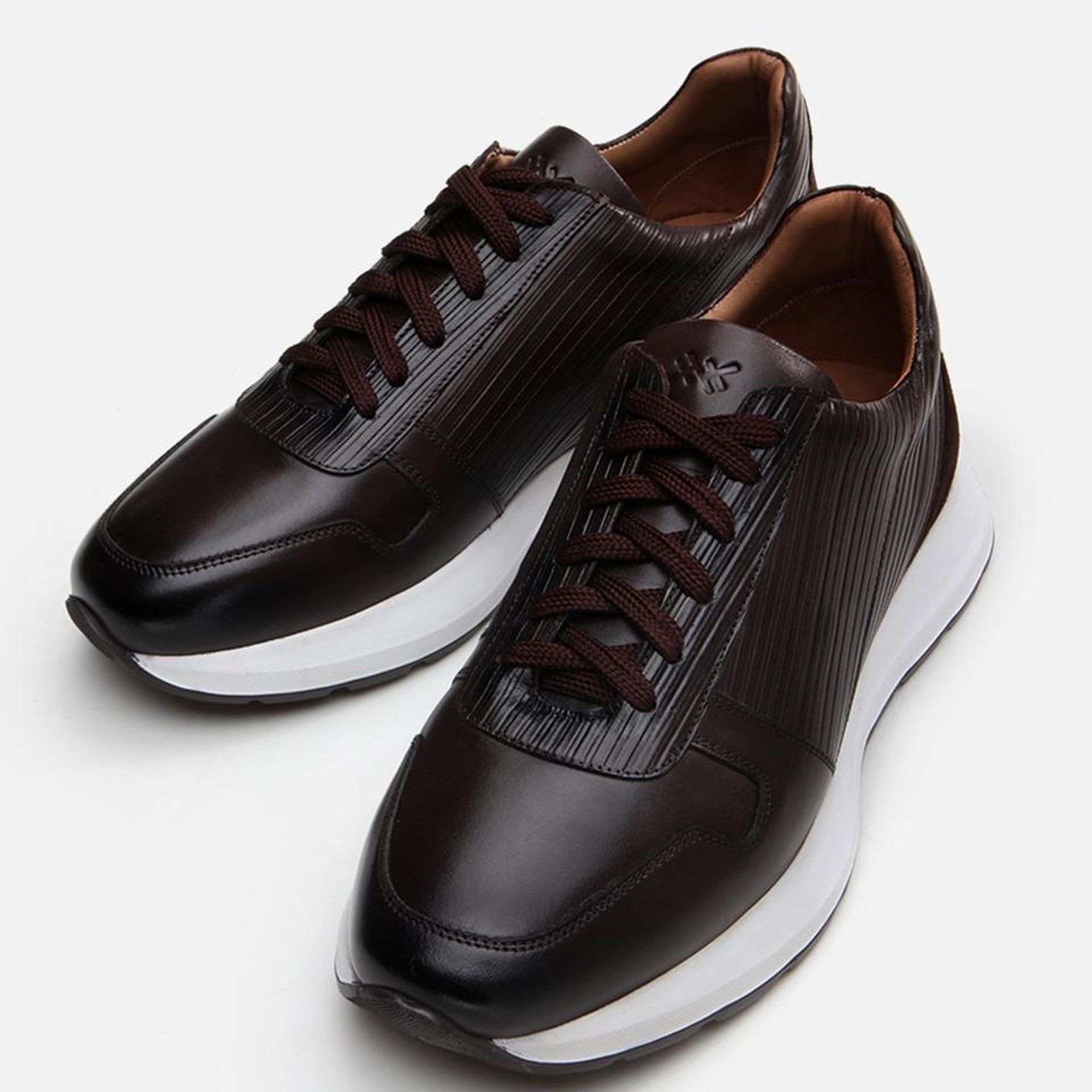 Erkek Deri Kahverengi Spor Ayakkabı