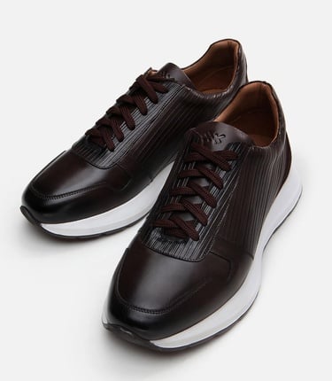  Erkek Deri Kahverengi Spor Ayakkabı