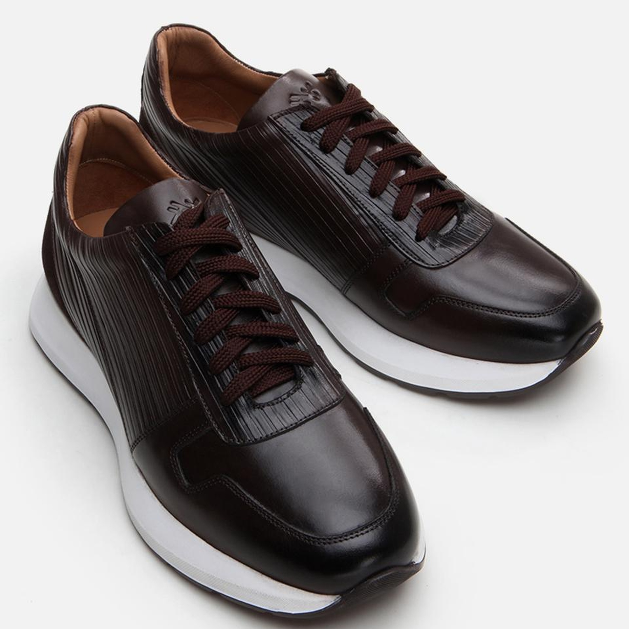 Erkek Deri Kahverengi Spor Ayakkabı