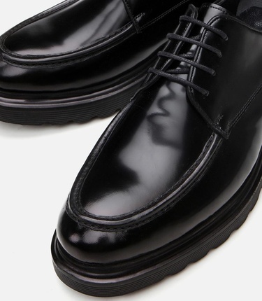  Erkek Deri Siyah Günlük Ayakkabı