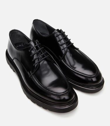  Erkek Deri Siyah Günlük Ayakkabı