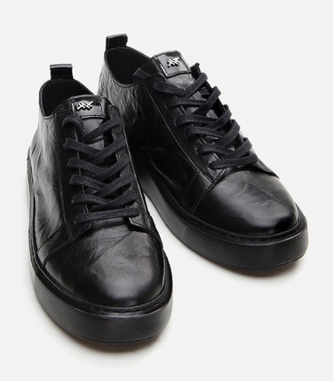  Erkek Deri Siyah Günlük Ayakkabı