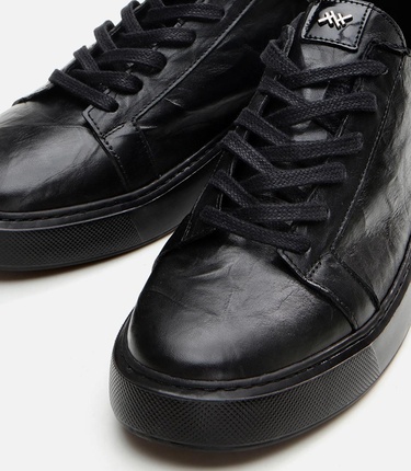  Erkek Deri Siyah Günlük Ayakkabı