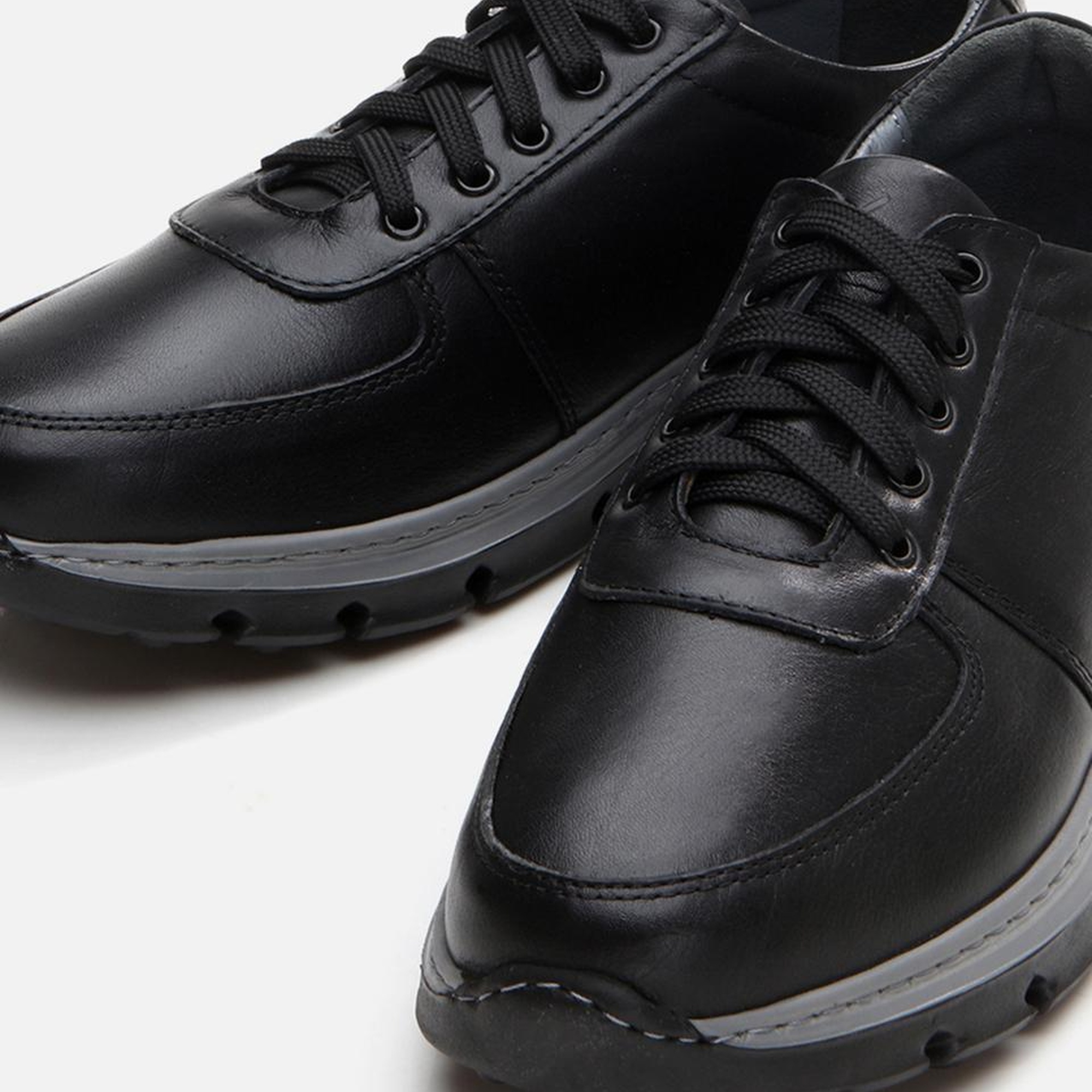 Erkek Deri Siyah Günlük Ayakkabı