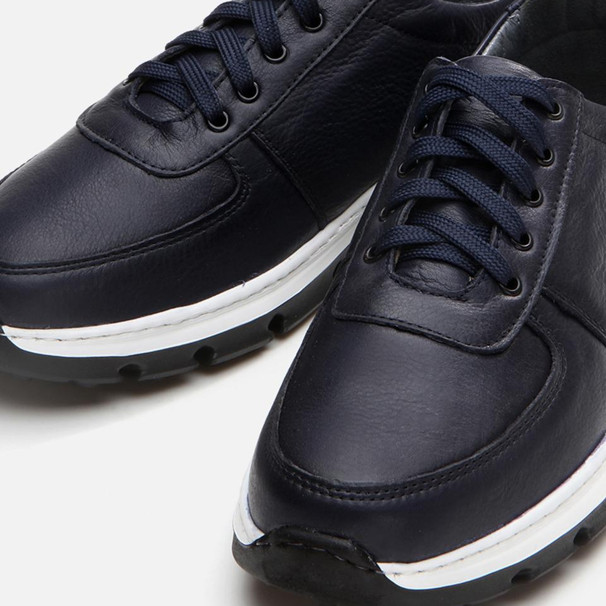 Erkek Deri Lacivert Günlük Ayakkabı