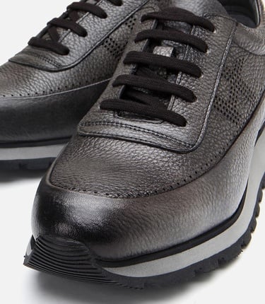  Erkek Deri Gri Spor Ayakkabı