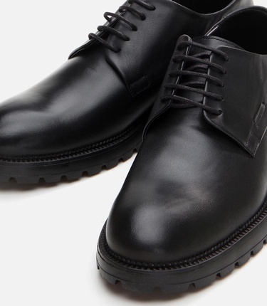  Erkek Deri Siyah Günlük Ayakkabı