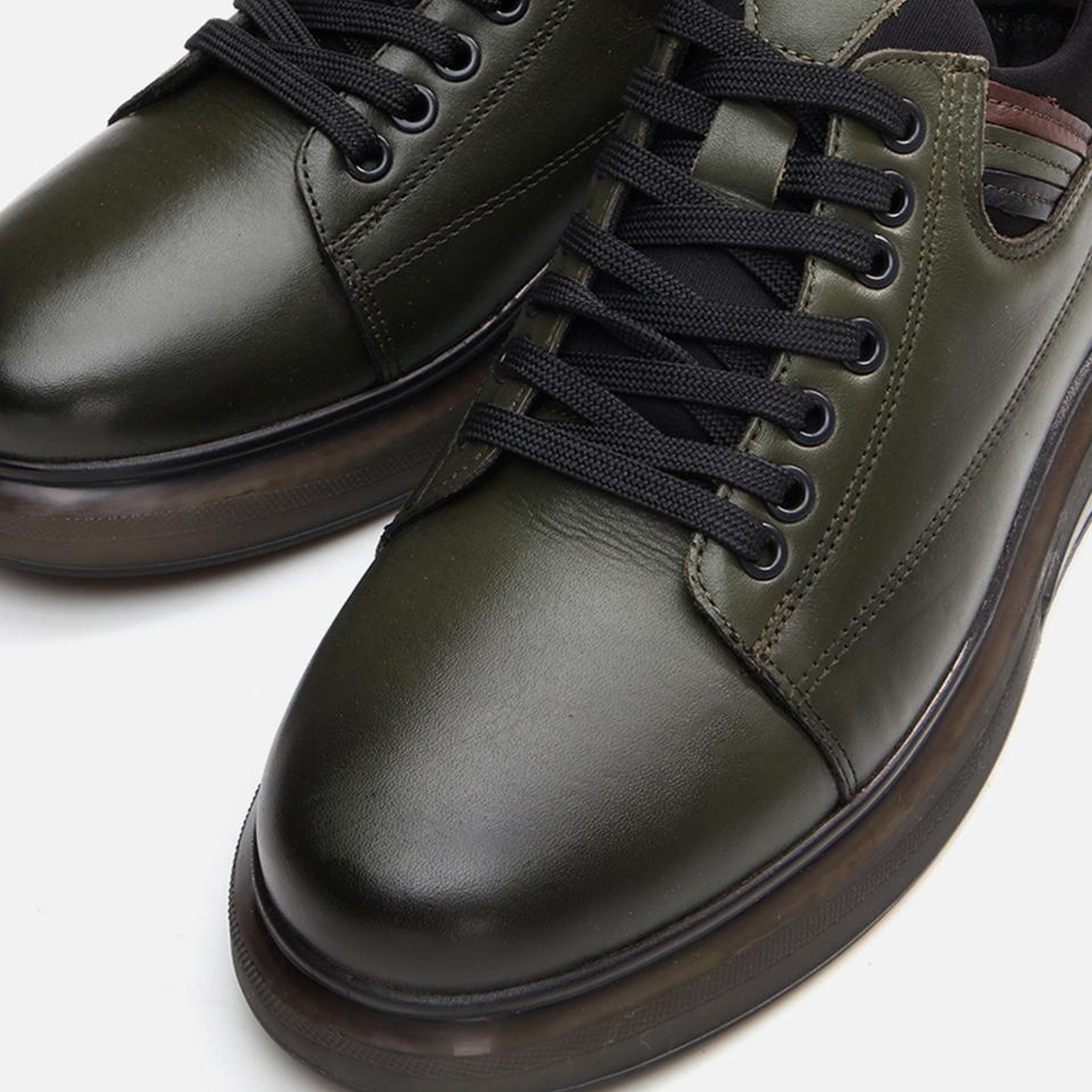 Erkek Deri Haki Günlük Ayakkabı