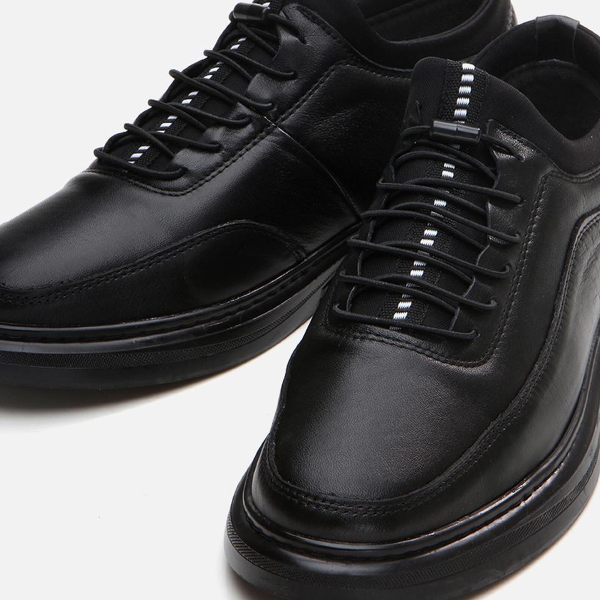 Erkek Deri Siyah Günlük Ayakkabı