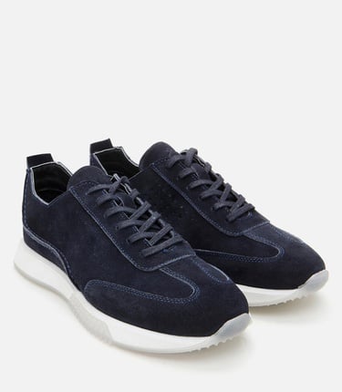  Erkek Süet Deri Lacivert Spor Ayakkabı