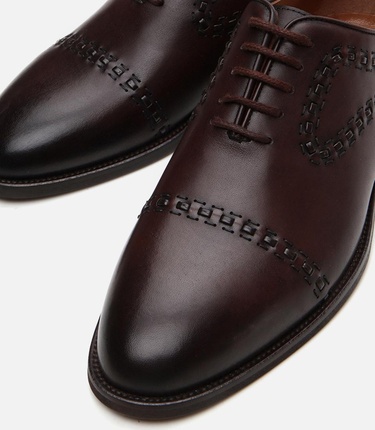  Erkek Deri Kahverengi Klasik Ayakkabı