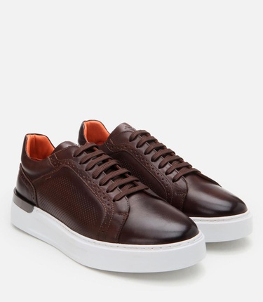  Erkek Deri Kahverengi Günlük Ayakkabı